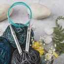 36079 Knit Pro Спицы круговые для вязания Mindful 4мм/60см, нержавеющая сталь, серебристый
