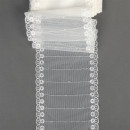 Кружево на сетке арт.TBY 10241 шир.130 мм цв.белый уп.13,71м