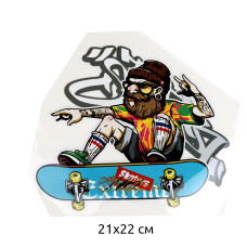 Термотрансфер арт.TBY.1275 Extreme Skaters 21х22см, уп.10шт