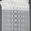Кружево-стрейч KRUZHEVO арт.TBY.1909 шир.220мм цв.004 белый уп.18м
