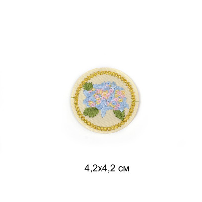 Термоаппликации арт.TBY.2276 Цветы 4,2х4,2см, уп.10шт