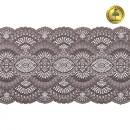 Кружево-стрейч KRUZHEVO арт.TBY.30239 шир.195мм цв.3094 тауп уп.25м