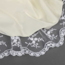 Кружево на жесткой сетке Exclusive арт.TBY 3BS824K шир.85мм цв.01 белый уп.13,71м