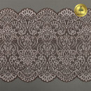 Кружево-стрейч KRUZHEVO арт.TBY.40992 шир.240мм цв.бежевый уп.3м