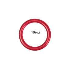 Кольцо для бюстгальтера d10мм металл TBY-57710 цв.SD163 красный, уп.20шт