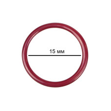 Кольцо для бюстгальтера d15мм металл TBY-57719 цв.S059 темно-красный, уп.100шт