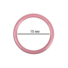 Кольцо для бюстгальтера d15мм металл TBY-57720 цв.S256 розовый рубин, уп.20шт