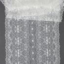 Кружево-стрейч KRUZHEVO арт.TBY.6185 шир.185мм цв.004 белый уп.18м