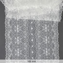Кружево-стрейч KRUZHEVO арт.TBY.6185 шир.185мм цв.004 белый уп.18м