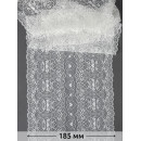 Кружево-стрейч KRUZHEVO арт.TBY.6185 шир.185мм цв.004 белый уп.2,7м