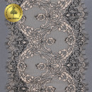 Кружево реснички KRUZHEVO арт.TBY 75222 шир.230мм цв. экрю уп.3м