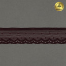 Кружево-стрейч KRUZHEVO арт.TBY.8028 шир.25мм цв.076 сливовое вино уп.50м