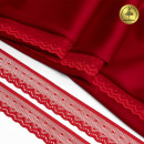 Кружево-стрейч KRUZHEVO арт.TBY.8028 шир.25мм цв.SD163 красный уп.50м