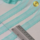Кружево-стрейч KRUZHEVO арт.TBY.8028 шир.25мм цв.F201 мятный уп.50м