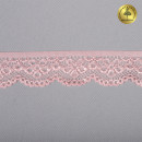 Кружево-стрейч KRUZHEVO арт.TBY.8032 шир.25мм цв.152 коралловый уп.50м