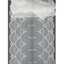 Кружево-стрейч KRUZHEVO арт.TBY.8034 шир.195мм цв.004 белый уп.2,7м
