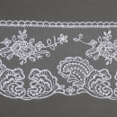 Кружево на сетке арт.TBY.BL.40467 шир.105 мм цв.12 белый уп.2,5м