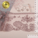 Кружево на сетке арт.TBY.BL.40467 шир.105мм цв.6615 розовая пудра уп.13,71м