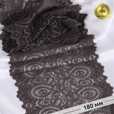 Кружево-стрейч KRUZHEVO арт.TBY.L1351 шир.180мм цв.3094 тауп уп.25м