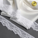 Кружево-стрейч KRUZHEVO арт.TBY.L839 шир.30мм цв.01 белый уп.500м