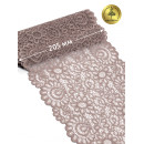 Кружево-стрейч KRUZHEVO арт.TBY.YSTL00839 шир.205мм цв.06 капучино уп.25м