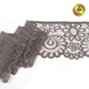Кружево-стрейч KRUZHEVO арт.TBY.YSTL00839/N шир.90мм цв.L1645 шиншилла уп.25м