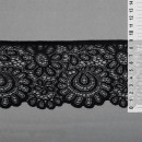 Кружево-стрейч KRUZHEVO арт.TBY.YSTL00839/N шир.90мм цв.170 черный уп.25м