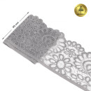 Кружево-стрейч KRUZHEVO арт.TBY.YSTL00839/N шир.90мм цв.L2475 серый уп.25м
