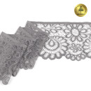 Кружево-стрейч KRUZHEVO арт.TBY.YSTL00839/N шир.90мм цв.L2475 серый уп.25м