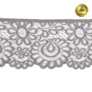 Кружево-стрейч KRUZHEVO арт.TBY.YSTL00839/N шир.90мм цв.L2475 серый уп.25м