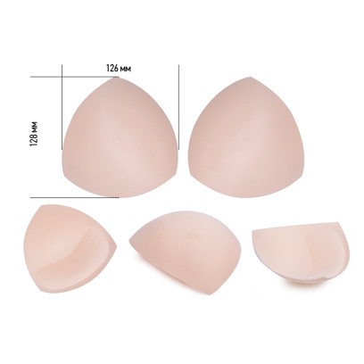 Чашечки корсетные TBY-05.02 с эффектом push-up р.one size цв.телесный уп.1 пара