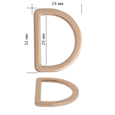 Полукольцо металл TBY-1C4677.1 32х24мм (внутр. 25мм) цв. золото уп. 10шт