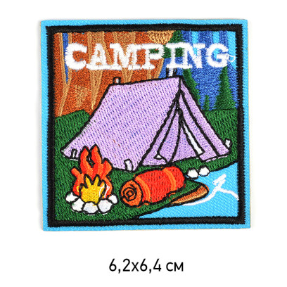 Термоаппликации арт.TBY-2217 Camping 6,2х6,4см, уп.10шт.