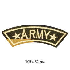 Термоаппликации  арт.TBY.A11 Army со звездами 105х32 мм уп.10 шт