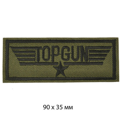 Термоаппликации  арт.TBY.A13 TOPGUN 90х35 мм уп.10 шт