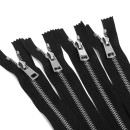 Молния MaxZipper мет. Титан №5 2 замка никель 80см цв.F322 черный уп.10 шт
