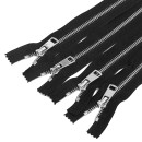 Молния MaxZipper мет. Титан №5 2 замка никель 80см цв.F322 черный уп.10 шт