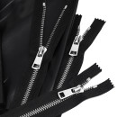 Молния MaxZipper мет. Титан №5 2 замка никель 80см цв.F322 черный уп.10 шт