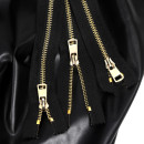 Молния MaxZipper мет. Титан №5 2 замка золото 90см цв.F322 черный уп.10 шт
