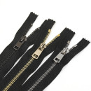 Молния MaxZipper мет. Титан №5 2 замка золото 90см цв.F322 черный уп.10 шт