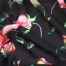 Ткань Шифон-шелк 50 г/м² 100% пэ шир.150 см арт.T.0907.02 цв.черный рул.35м
