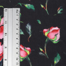 Ткань Шифон-шелк 50 г/м² 100% пэ шир.150 см арт.T.0907.02 цв.черный рул.35м