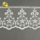 Кружево на сетке KRUZHEVO арт.TR.2108 шир.85мм цв.молочный уп.13,5м