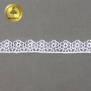 Кружево гипюр KRUZHEVO арт.TR.8GB0732 шир.15мм цв.01 белый, уп.9м