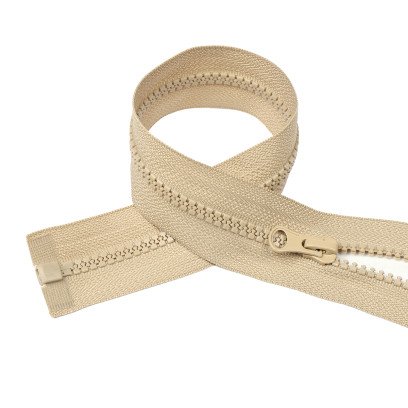 Молния MaxZipper трактор №5 1 замок усил.зв., 80см, цв.F308 бежевый уп.10шт