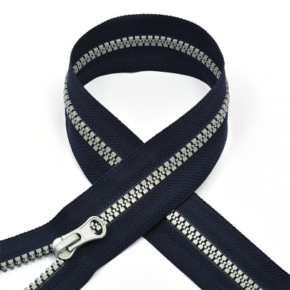 Молния MaxZipper трактор №5 серое усил.зв., 70 см, цв.S058 т.синий уп.50шт