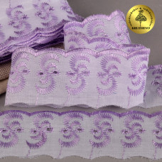 Кружево шитье арт.ТСВ-20S3 (2195) шир.5см цв.164 бл.сиреневый 100% п/э, уп.13,71м