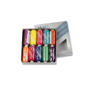 Набор бытовых ниток IDEAL 40/2 366м 100% п/э, MIX BT, ассорти (неон) уп.10шт