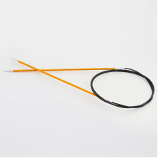 47062 Knit Pro Спицы круговые для вязания Zing 2,25мм/40см, алюминий