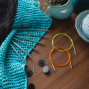 10604 Knit Pro Набор Starter Set съемных спиц для вязания Nova Metal никелированная латунь, серебристый, 3 вида спиц в наборе